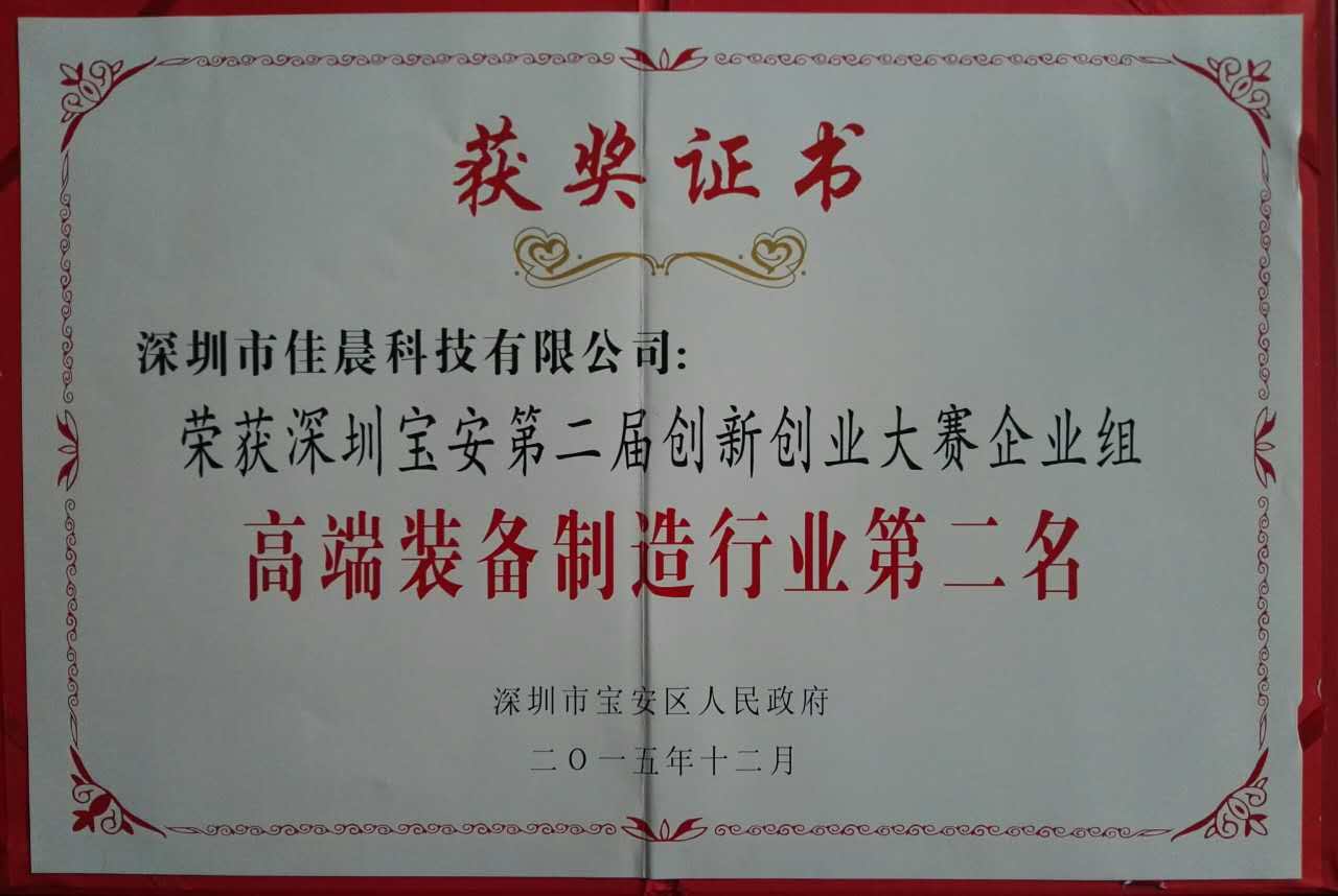 獲獎(jiǎng)證書(shū)